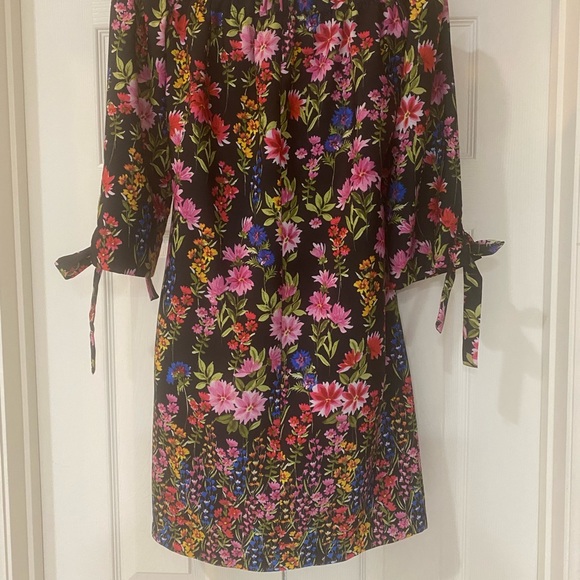 Vince Camuto Floral Off Shoulder Shift Dress Size 8 - Picture 2 of 7